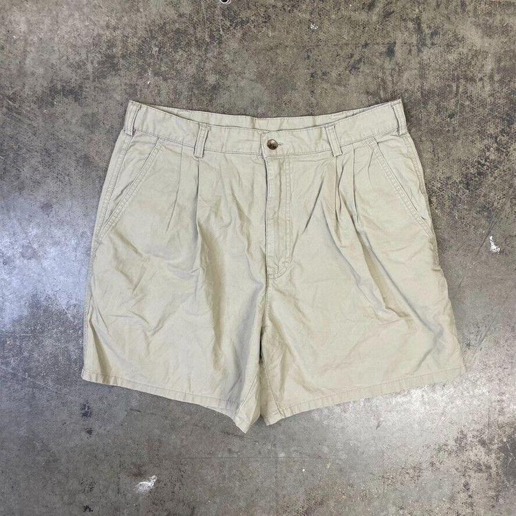 Woolrich Shorts Vintage Y2K Summer Cotton Bottoms, Beige, Mens 32" 1