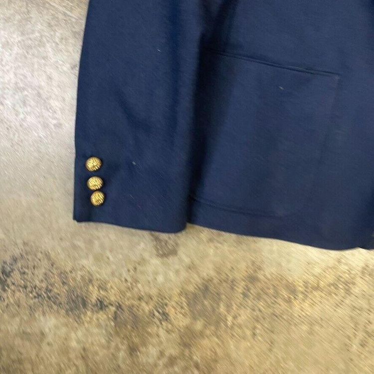 Pendleton Blazer Jacket Wool 90s USA Vintage Sports Coat, Navy, Womens Medium 7