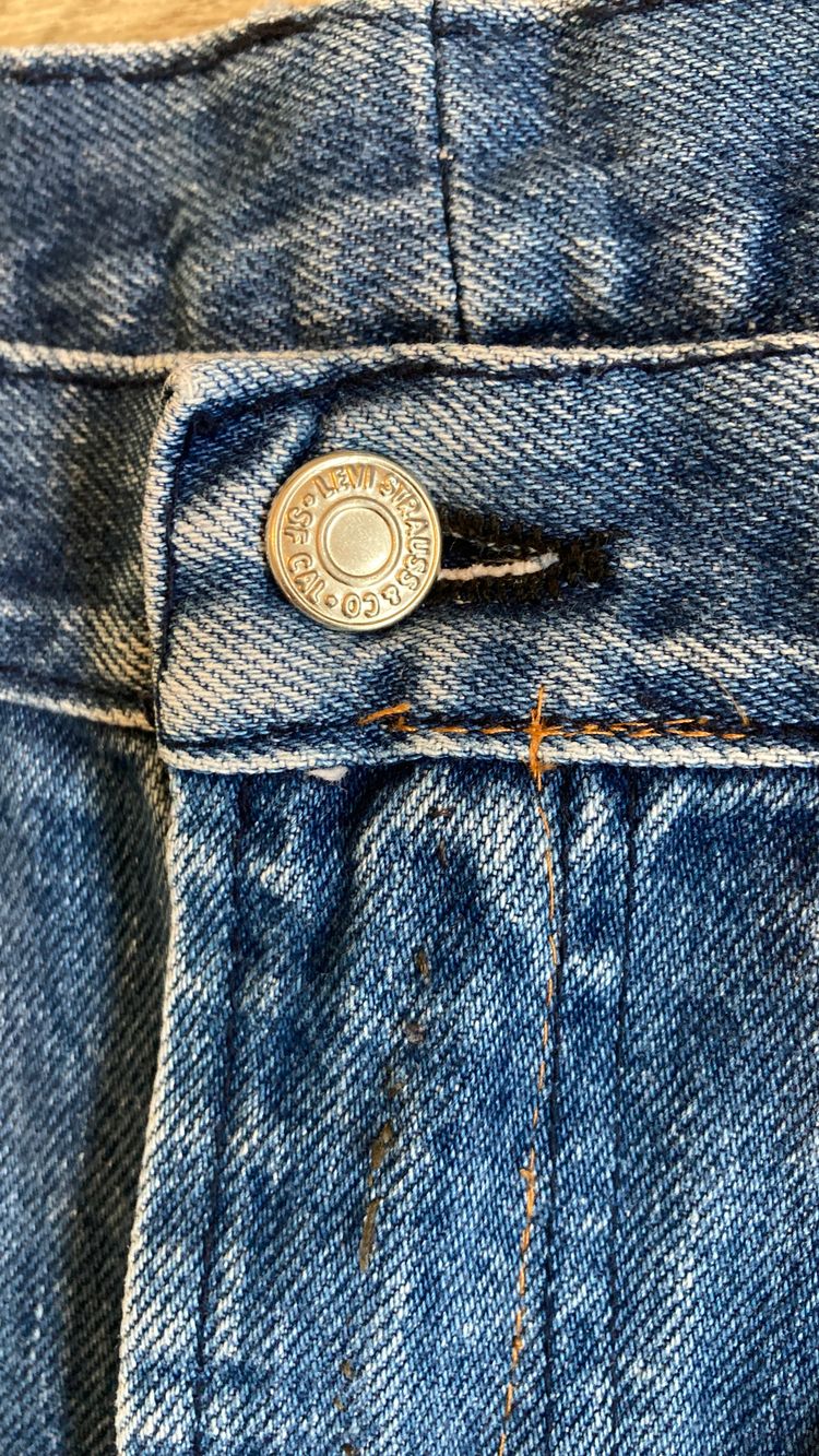 Levi’s 501 Men’s Blue Jeans W34 L36 Straight Leg Button Fly 100% Cotton 5