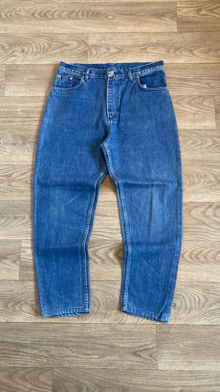 Levi’s 501 Men’s Blue Jeans W34 L36 Straight Leg Button Fly 100% Cotton
