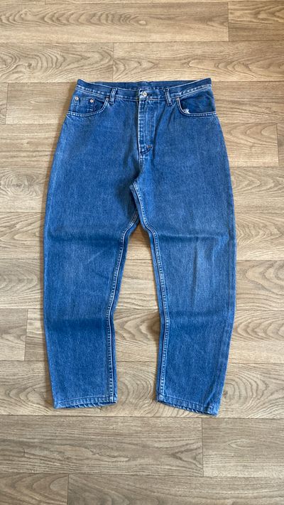 Levi’s 501 Men’s Blue Jeans W34 L36 Straight Leg Button Fly 100% Cotton