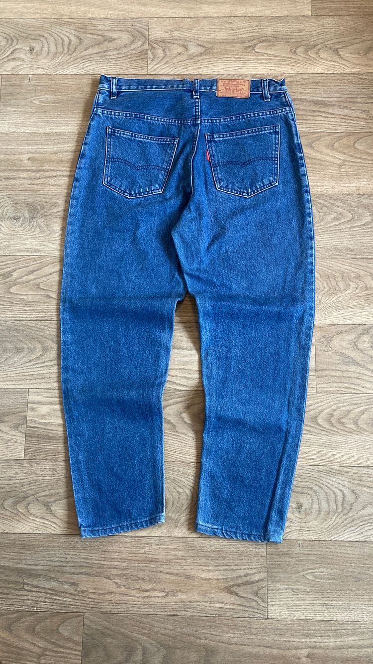 Levi’s 501 Men’s Blue Jeans W34 L36 Straight Leg Button Fly 100% Cotton 2