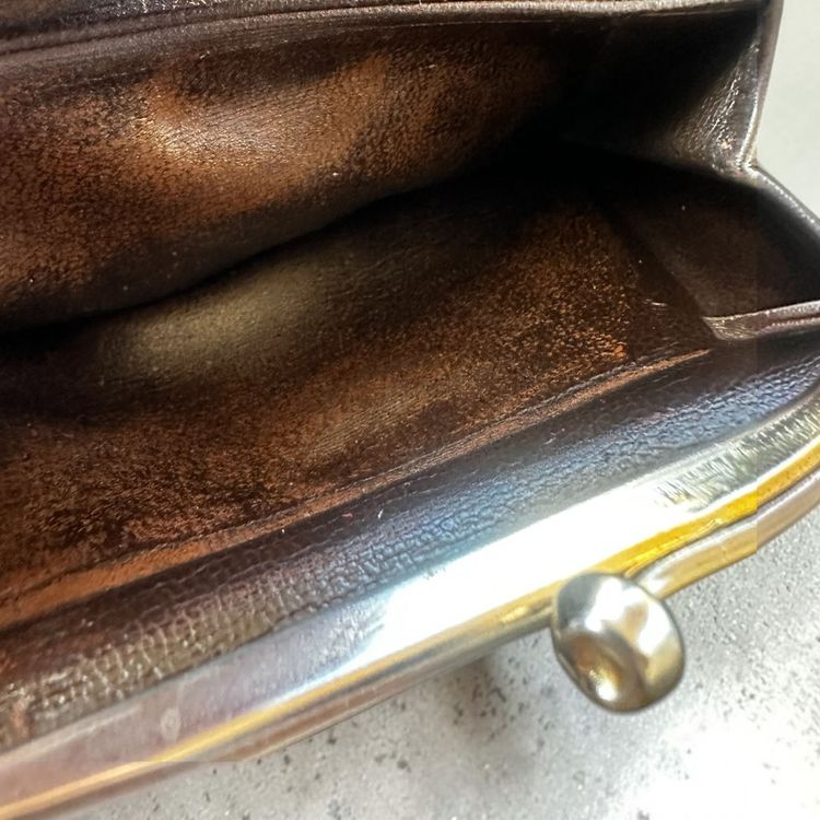 Longchamp women's brown leather wallet image 5