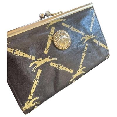Longchamp women's brown leather wallet