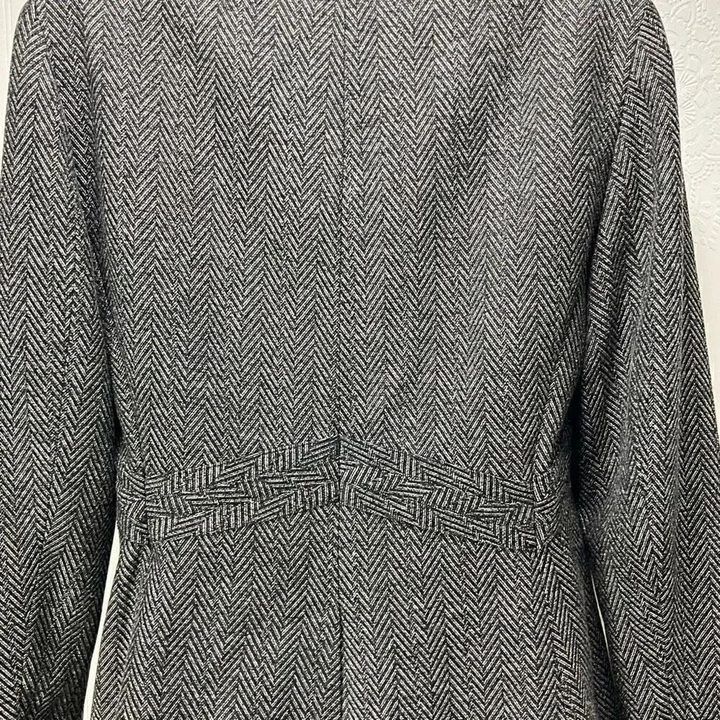 Grey Herringbone Blazer Jacket image 3