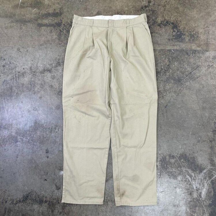 Dickies Trousers Original Fit Carpenter Workwear Pants, Beige, Mens 38