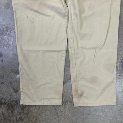 Dickies Trousers Original Fit Carpenter Workwear Pants, Beige, Mens 38 6