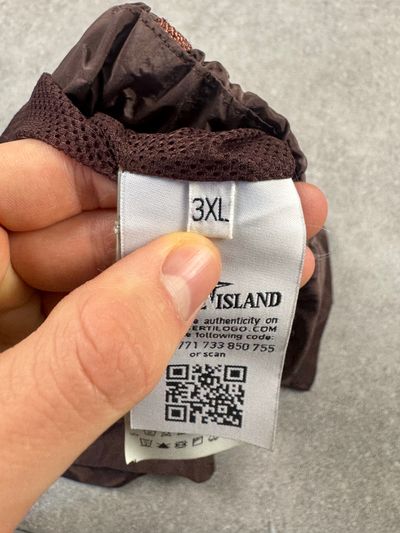 Burgundy Stone Island Nylon Metal Swimming Trunks 5