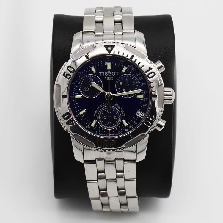 Men's Tissot PRS 200 Chrongoraph Blue Dial Pre-owned T17.1.486.44