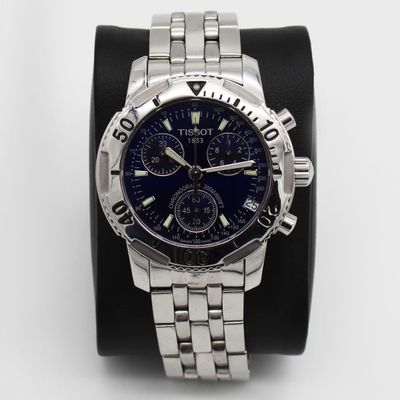 Men's Tissot PRS 200 Chrongoraph Blue Dial Pre-owned T17.1.486.44