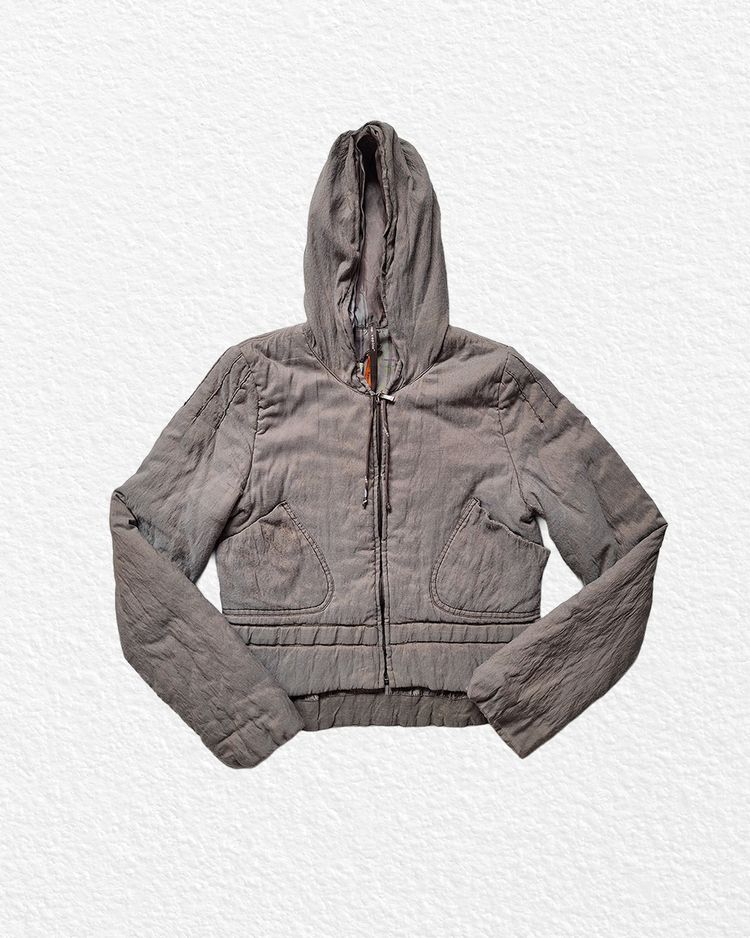 RARE COP COPINE Grey Hooded Jacket