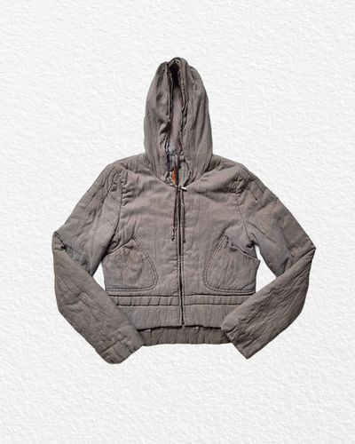 RARE COP COPINE Grey Hooded Jacket