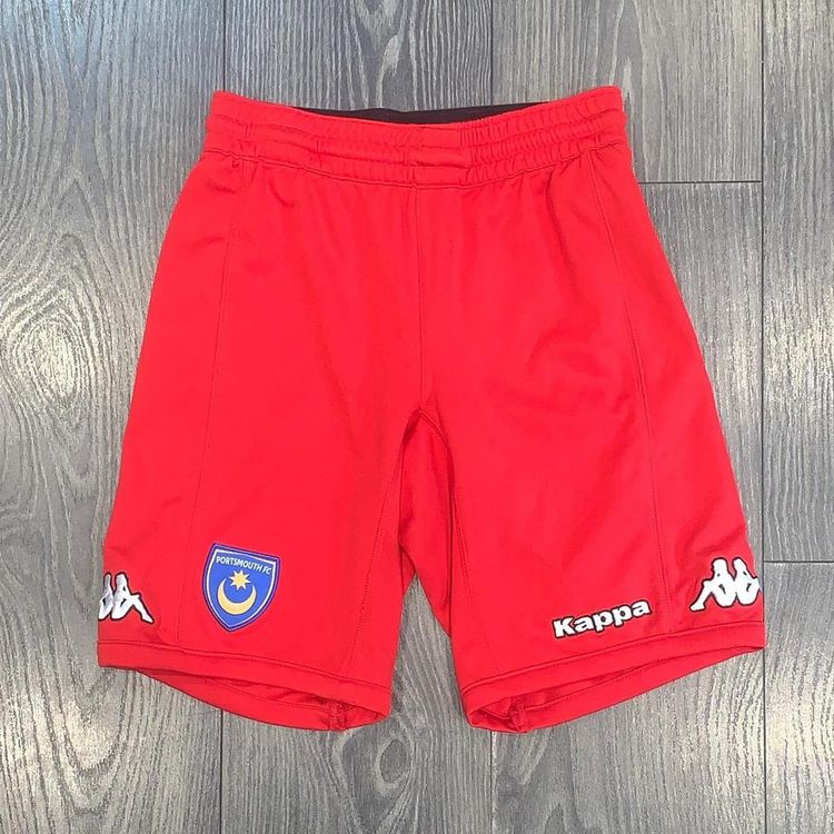 Portsmouth 2011/12 Kappa Third Football Shorts Red Mens Small