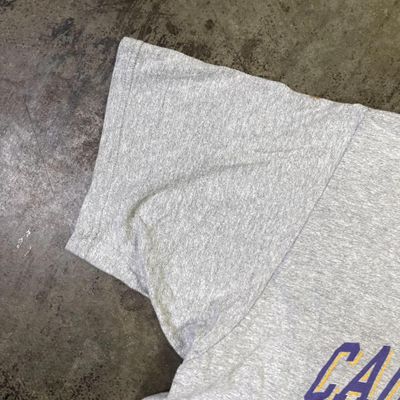 Champion T-Shirt College Vintage 90s USA Sports Tee, Grey, Mens XL 5