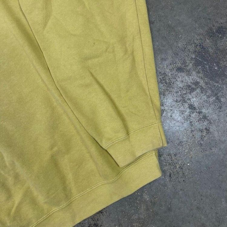 Vintage Sweatshirt Vintage Crew Neck Y2K Jumper, Yellow, Mens 2XL image 7