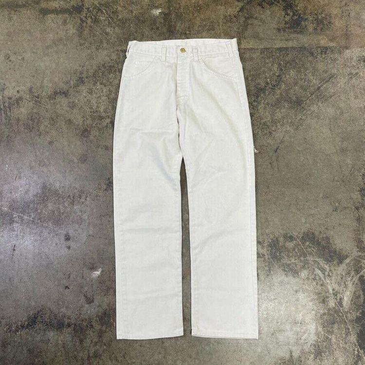 Lee Denim Jeans 90s Straight Leg Pants Trousers, White, Womens 30 image 1
