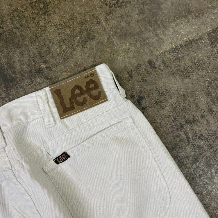 Lee Denim Jeans 90s Straight Leg Pants Trousers, White, Womens 30 image 4