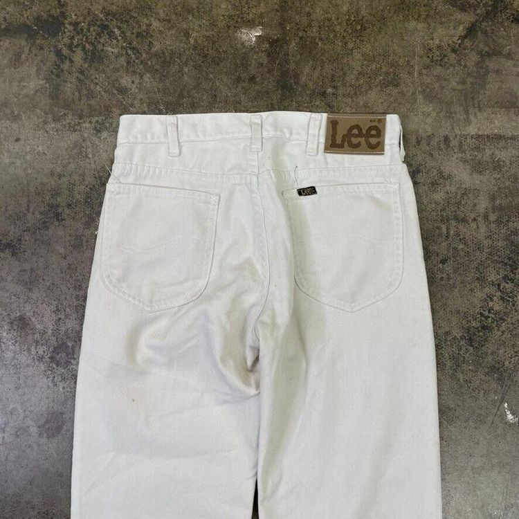 Lee Denim Jeans 90s Straight Leg Pants Trousers, White, Womens 30 image 3