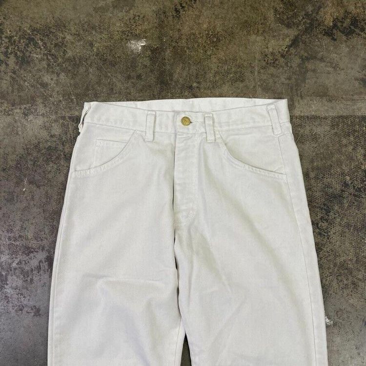 Lee Denim Jeans 90s Straight Leg Pants Trousers, White, Womens 30 image 5