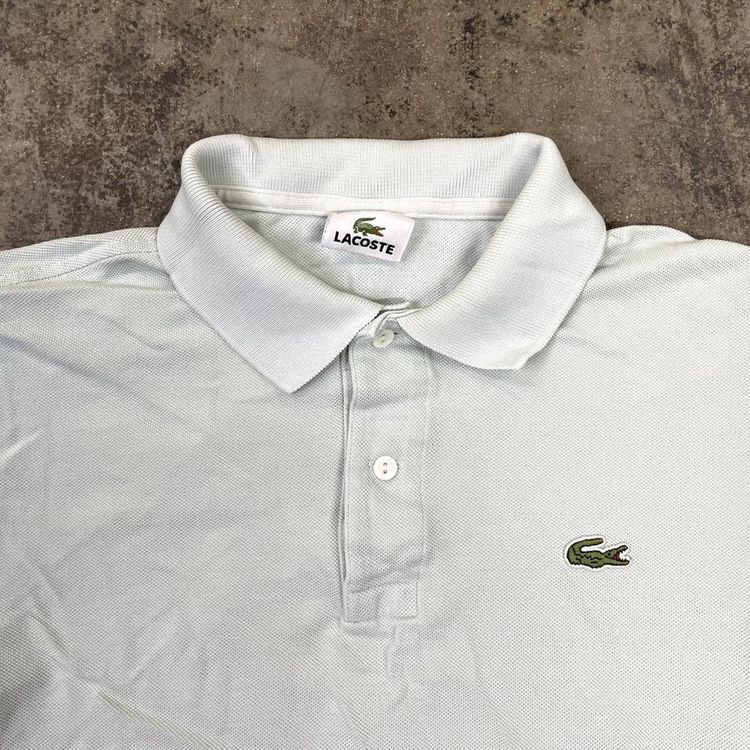 Lacoste Polo Shirt Y2K Vintage Short Sleeve Top, Green, Mens XS 2 image 2