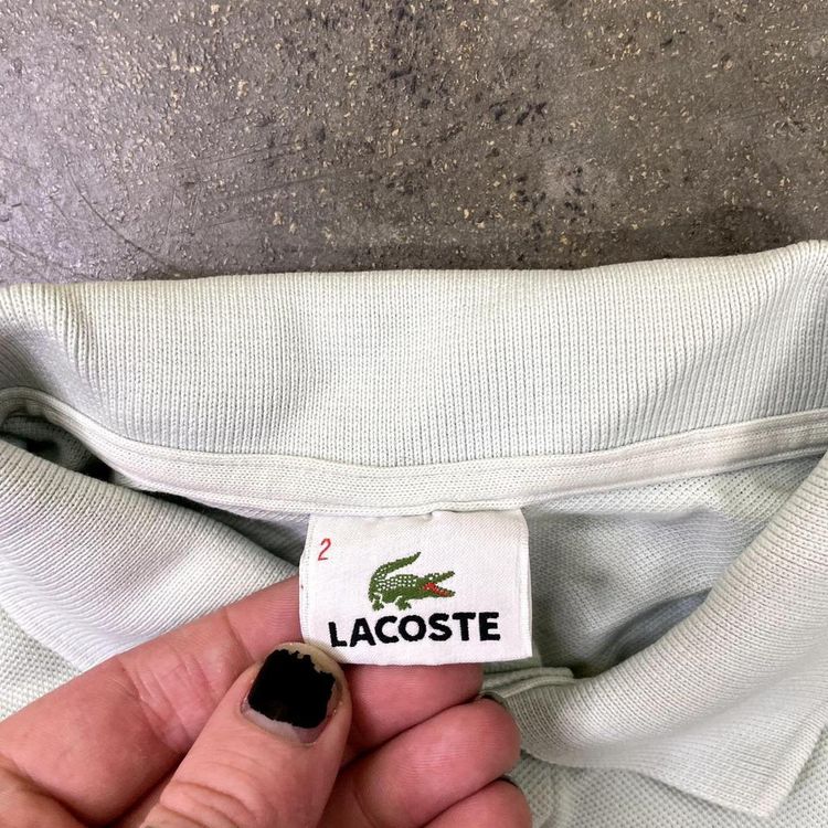 Lacoste Polo Shirt Y2K Vintage Short Sleeve Top, Green, Mens XS 2 image 7