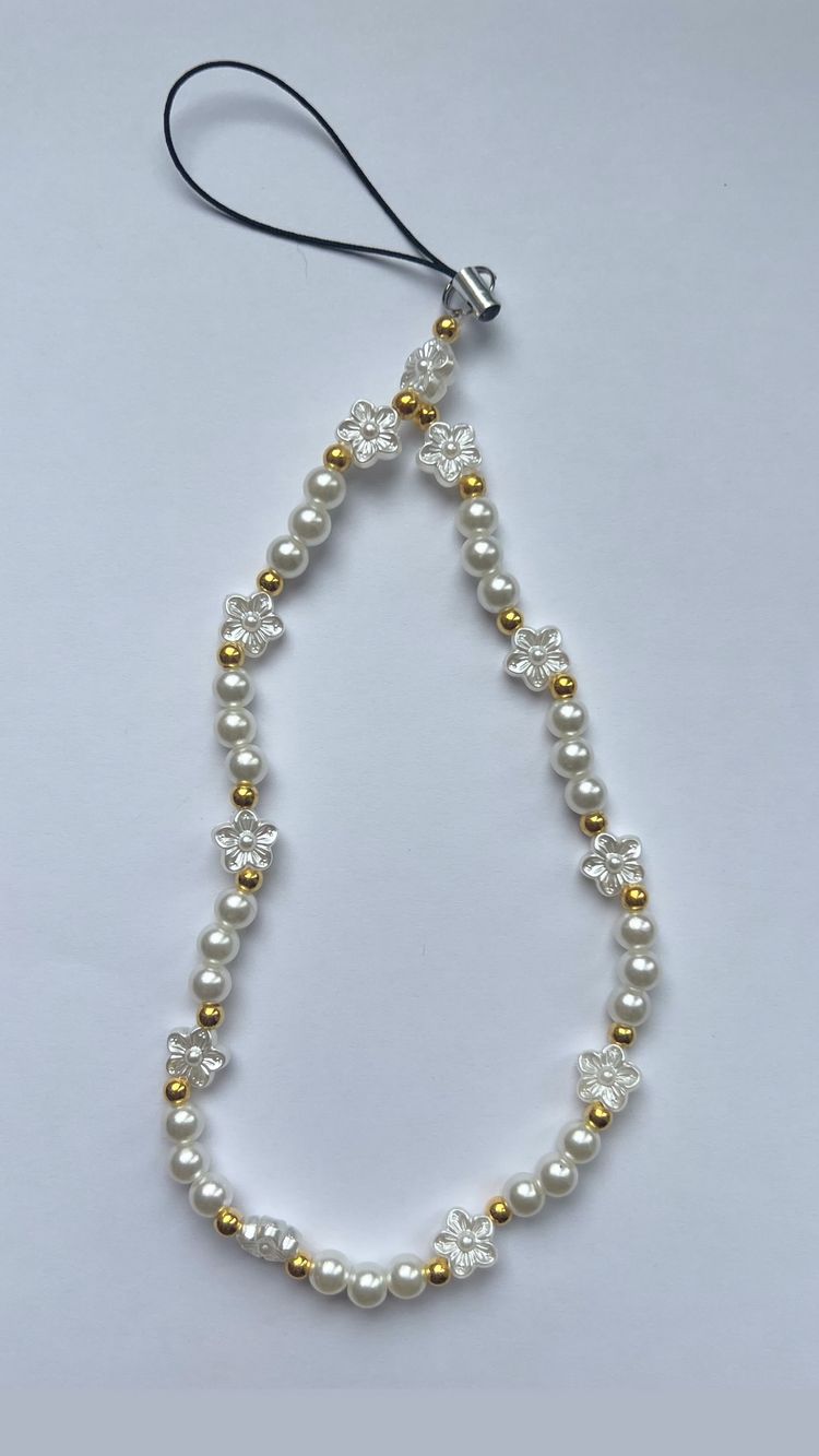 Beaded Phone Charm Strap handmade 