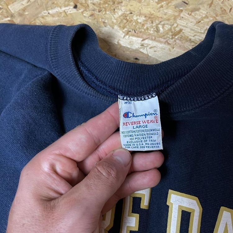 Rare 2000s Champion x Notre Dame Football Reverse Weave Sweatshirt 5