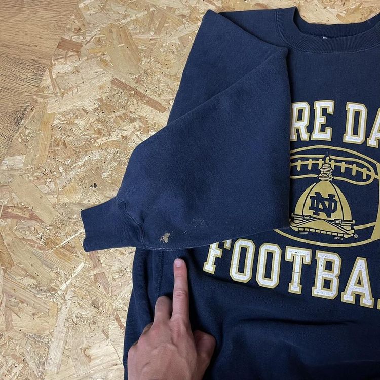 Rare 2000s Champion x Notre Dame Football Reverse Weave Sweatshirt 6