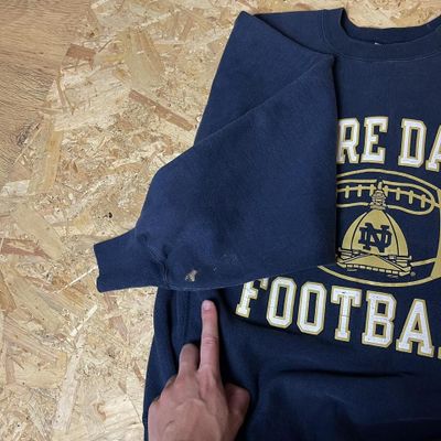 Rare 2000s Champion x Notre Dame Football Reverse Weave Sweatshirt 6