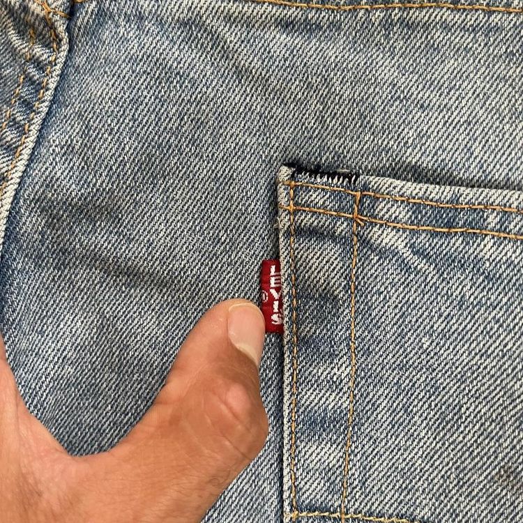 VINTAGE BIG E LEVI 501 JORTS image 7