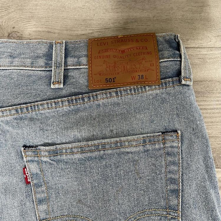 VINTAGE BIG E LEVI 501 JORTS image 6