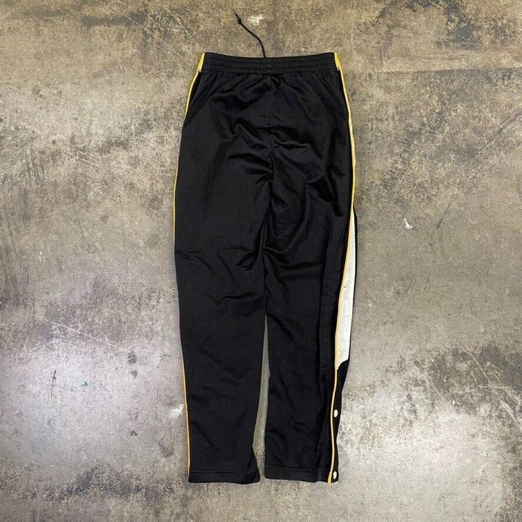 Nike Tracksuit Bottoms Popper Y2K Sports Joggers, Black, Womens Large 2