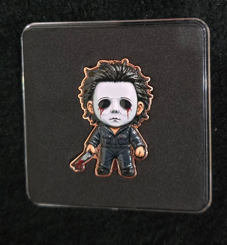 MICHEAL MYERS  1oz copper bar in capsule image 1