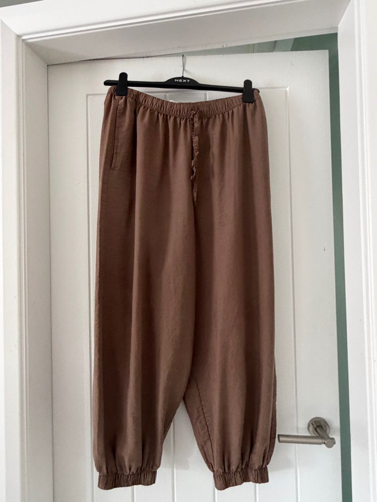 Brown Casual balloon  Pants