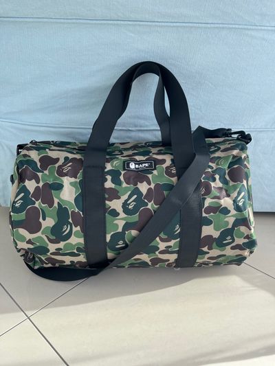 Brand New Bape Camo Duffle Bag Green