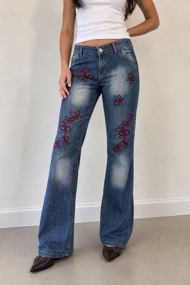 Kate Moss Kate Moss Embroidered Blue Jeans product image