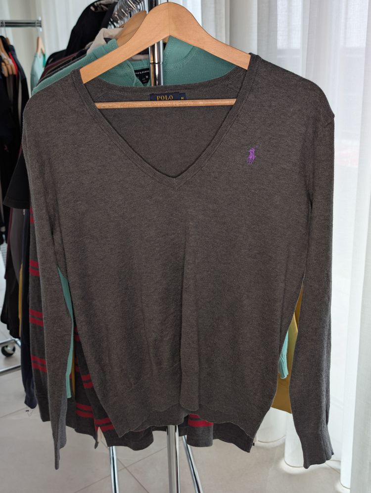 Polo Ralph Lauren V-Neck Sweater size M 2