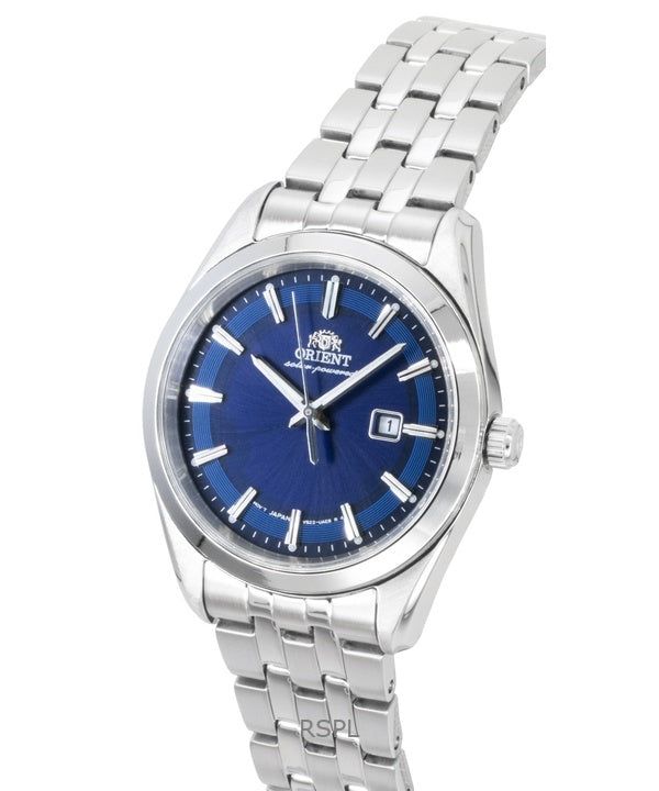 Orient Stretto Stainless Steel Blue Dial Solar RA-WG0602L Women's Watch obraz 2