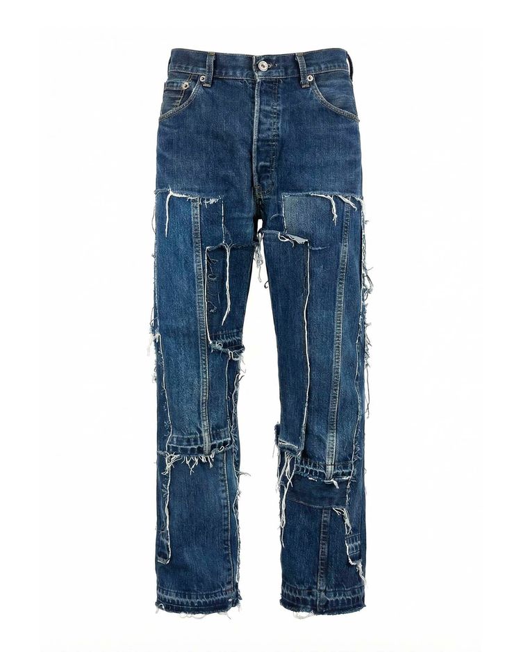 Jeans Paneled dark blue