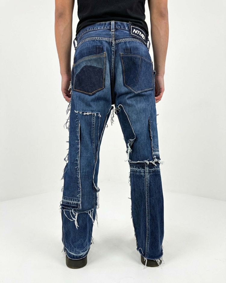 Jeans Paneled dark blue obraz 2