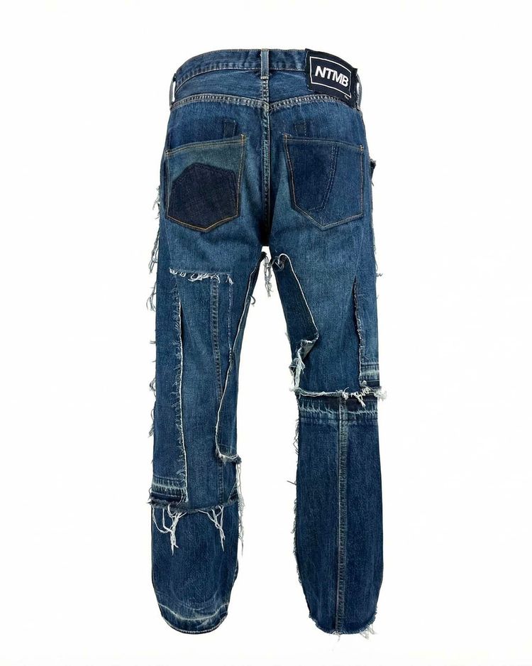 Jeans Paneled dark blue obraz 3