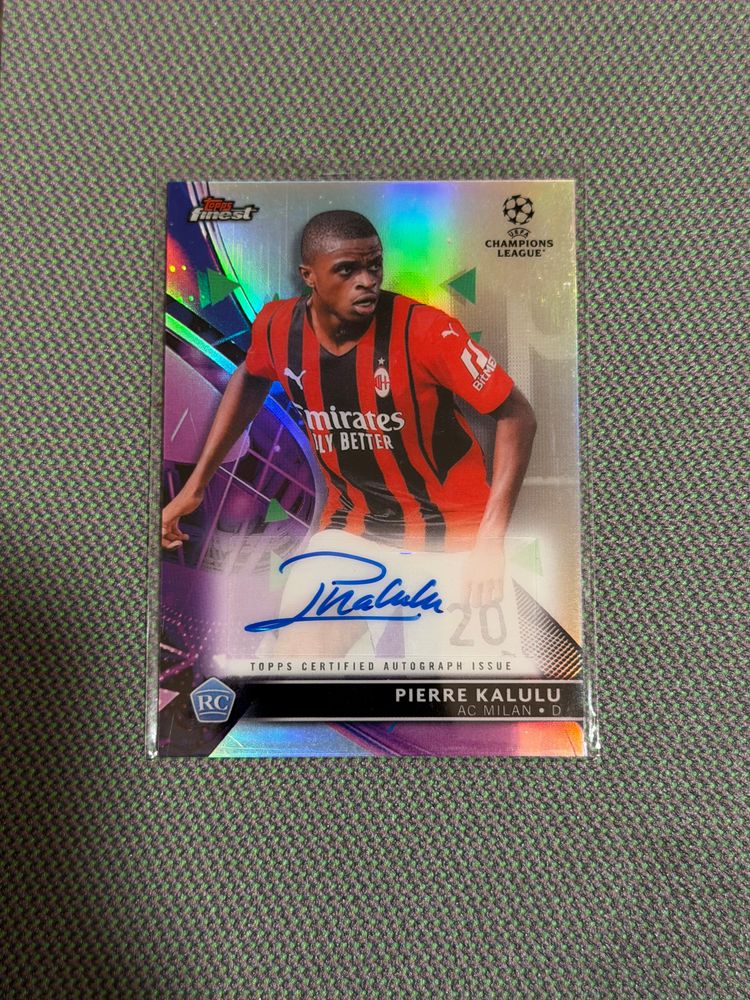 Topps Topps Finest Uefa Champions League Pierre Kalulu Auto product image