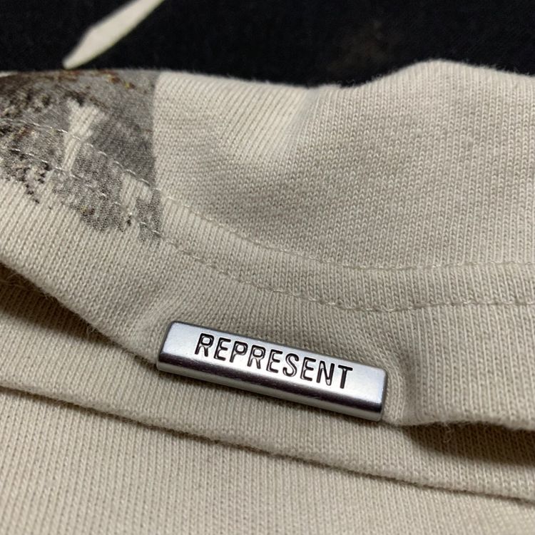 Represent Large Thoroughbred Dog Vintage White Tee 5