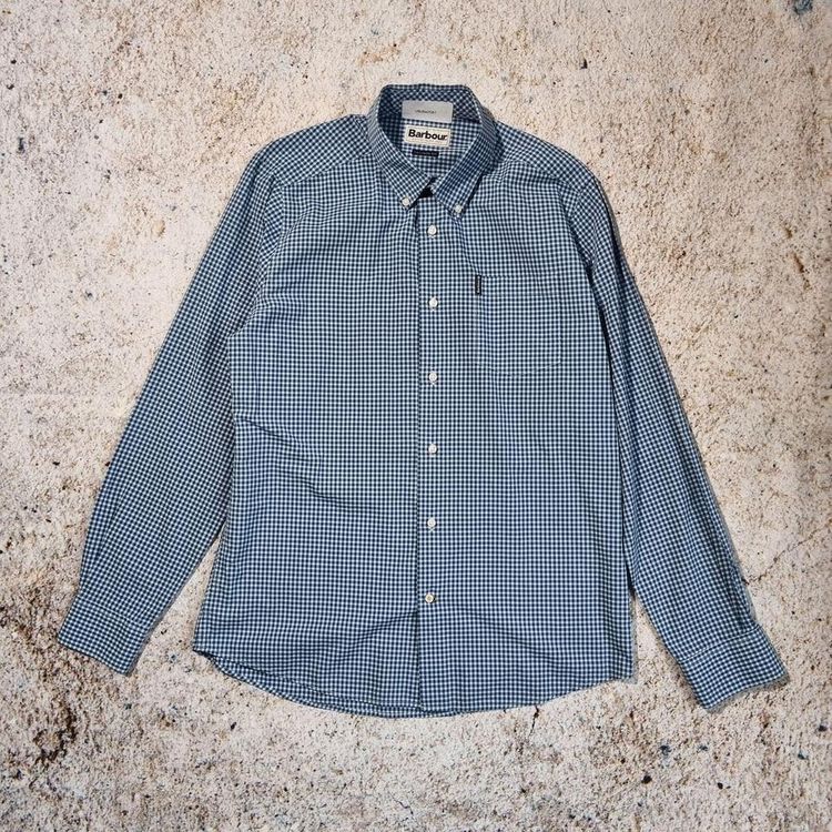 Barbour BARBOUR SHIRT TAILORED FIT GINGHAM  - Blue - Size M product image