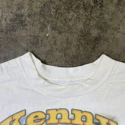 Music Country Vintage USA Graphic T-Shirt Kenny Chesney Y2K Tee, White Mens XS 6