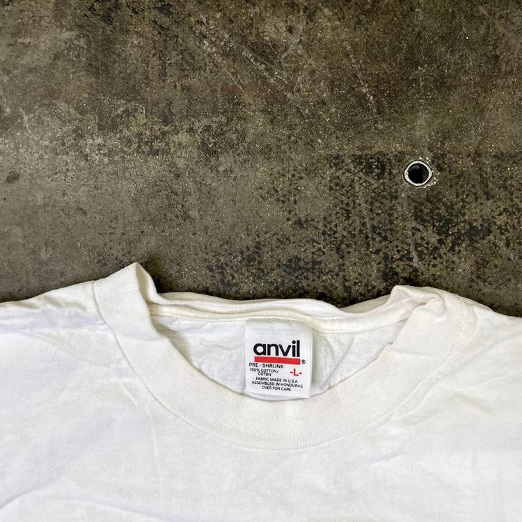 Golf USA Graphic T-Shirt Vintage 90s Single Stitch Tee, White Mens Large 5