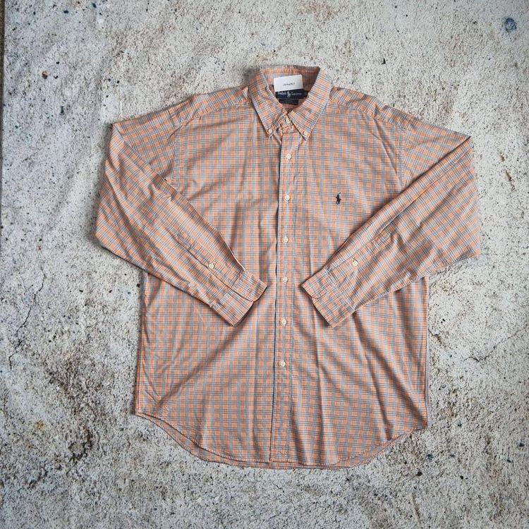 RALPH LAUREN OXFORD SHIRT CHECK - Orange - Size L image 1