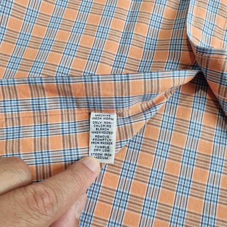 RALPH LAUREN OXFORD SHIRT CHECK - Orange - Size L image 6
