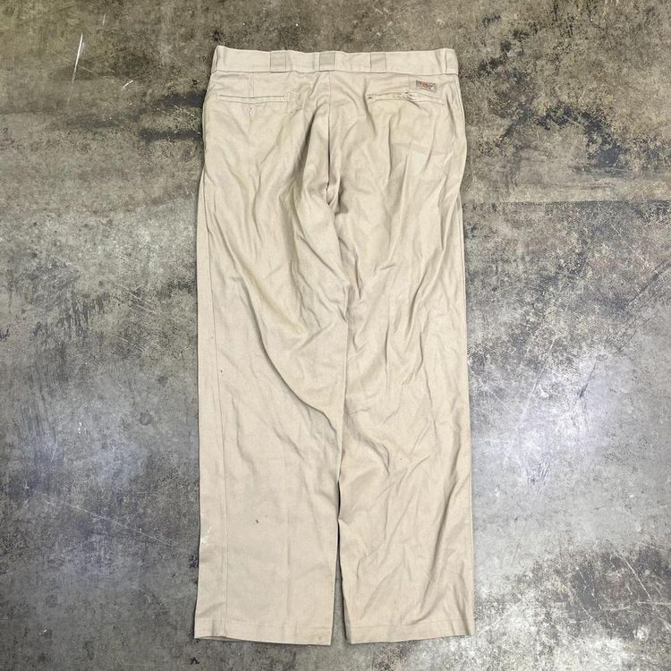 Dickies Trousers Original Fit Carpenter Workwear Pants, Beige, Mens 38 2