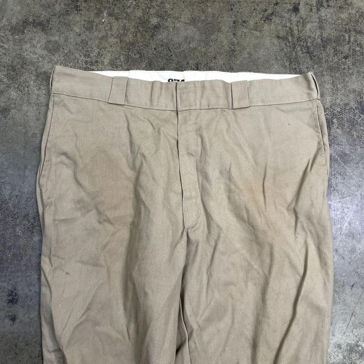 Dickies Trousers Original Fit Carpenter Workwear Pants, Beige, Mens 38 4